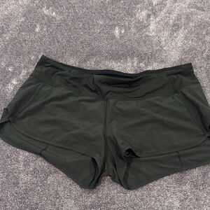 lululemon athletica Dark Green Athletic Shorts
